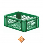 Transportkrat Euronorm plastic bak, krat TK2 400x300x145 groen