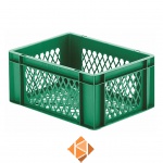 Transportkrat Euronorm plastic bak, krat TK2 400x300x175 groen