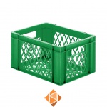 Transportkrat Euronorm plastic bak, krat TK2 400x300x210 groen