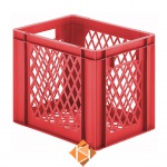 Transportkrat Euronorm plastic bak, krat TK2 400x300x320 rood