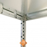 Voordeelrij Legbordstelling Light Duty 2000x7000x800, 5 niveaus metaal verzinkt 140 kg