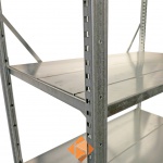 Voordeelrij Legbordstelling Light Duty 2000x7000x800, 5 niveaus metaal verzinkt 140 kg
