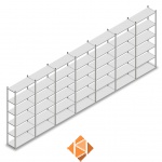 Voordeelrij Legbordstelling Medium Duty 2500x7000x400 6 niveaus
