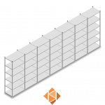 Voordeelrij Legbordstelling Medium Duty 2500x7000x600 6 niveaus