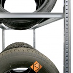 Voordeelrij bandenstelling Medium Duty 2000x4000x600 4 secties 3 niveaus