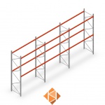 Voordeelrij palletstelling AR T2 4500x8420x1100 3 niveaus