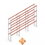 Palletstelling AR T2 voordeelrij 8000x11200x1100, MN14051/3600 - 4 niveaus