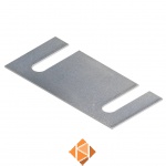 Vulplaat BR CRH IPE180 tbv staander verzinkt 170x80x3mm