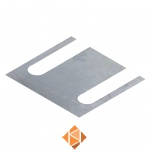 Vulplaat BR CRH IPE180 tbv voet verzinkt 90x80x1mm