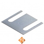 Vulplaat BR CRH IPE180 tbv voet verzinkt 90x80x3mm