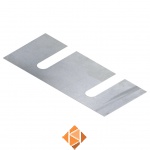Vulplaat BR CRH IPE200 tbv staander verzinkt 190x80x1mm