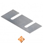 Vulplaat BR CRH IPE200 tbv staander verzinkt 190x80x3mm