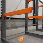 Zware draagarmstelling dubbelzijdig 3000x1200x1200 2 niveaus d650 aanbouwsectie Zware draagarmstelling dubbelzijdig 3000x1200x1200 2 niveaus d650 aanbouwsectie