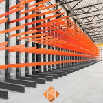 Zware draagarmstelling enkelzijdig 3000x1200x1200 3 niveaus aanbouwsectie