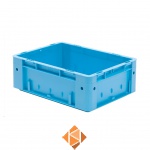 Zware transportkrat Euronorm plastic bak, krat VTK0 400x300x145 blauw