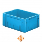 Zware transportkrat Euronorm plastic bak, krat VTK0 400x300x175 blauw