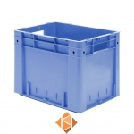 Zware transportkrat Euronorm plastic bak, krat VTK0 400x320x320 blauw