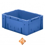 Zware transportkrat Euronorm plastic bak, krat VTK0 600x400x175 blauw