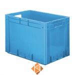 Zware transportkrat Euronorm plastic bak, krat VTK0 600x400x420 blauw