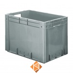 Zware transportkrat Euronorm plastic bak, krat VTK0 600x400x420 grijs