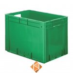 Zware transportkrat Euronorm plastic bak, krat VTK0 600x400x420 groen