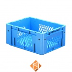 Zware transportkrat Euronorm plastic bak, krat VTK1 400x300x175 blauw