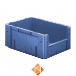 Zware transportkrat Euronorm plastic bak, krat VTK4 400x300x175 blauw