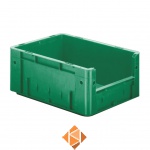 Zware transportkrat Euronorm plastic bak, krat VTK4 400x300x175 groen