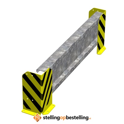 Aanrijdbeschermer 1250 mm enkele rij