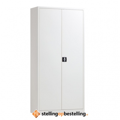 Afsluitbare Metalen Draaideurkast, Magazijnkast Grijs 1950x920x420 