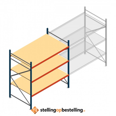 Beginsectie AR grootvakstelling 2000x1850x1200 - 3 niveaus