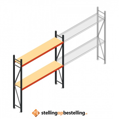 Beginsectie AR grootvakstelling 2000x1850x500 - 2 niveaus