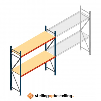 Beginsectie AR grootvakstelling 2000x1850x600 - 2 niveaus