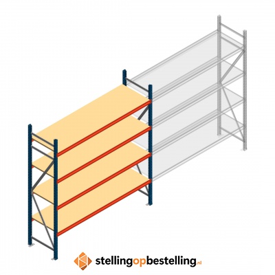 Beginsectie AR grootvakstelling 2000x1850x600 - 4 niveaus