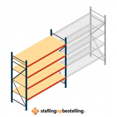 Beginsectie AR grootvakstelling 2000x1850x800 - 4 niveaus