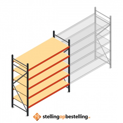 Beginsectie AR grootvakstelling 2000x1850x800 - 5 niveaus