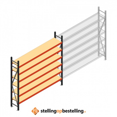 Beginsectie AR grootvakstelling 2000x2700x500 - 6 niveaus