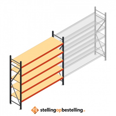 Beginsectie AR grootvakstelling 2000x2700x600 - 5 niveaus