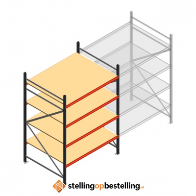 Beginsectie AR grootvakstelling 2250x1610x1200 - 4 niveaus