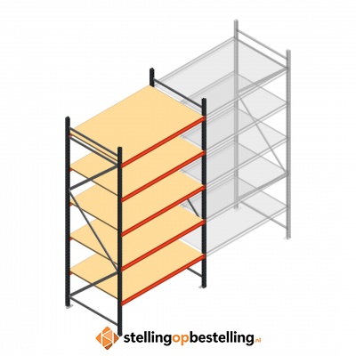 Beginsectie AR grootvakstelling 3000x1610x1000 - 5 niveaus