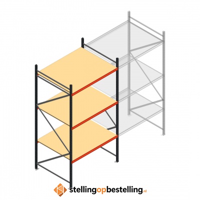 Beginsectie AR grootvakstelling 3000x1610x1200 - 3 niveaus