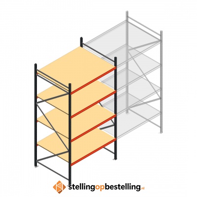 Beginsectie AR grootvakstelling 3000x1610x1200 - 4 niveaus