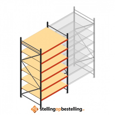 Beginsectie AR grootvakstelling 3000x1610x1200 - 6 niveaus