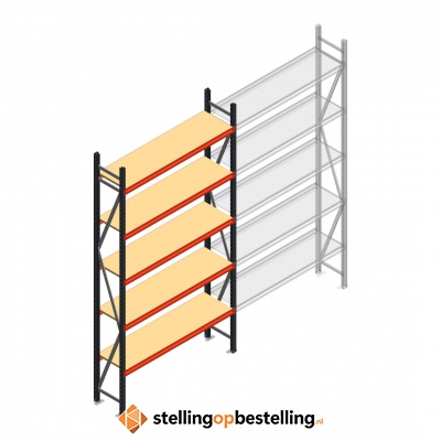 Beginsectie AR grootvakstelling 3000x1610x500 - 5 niveaus
