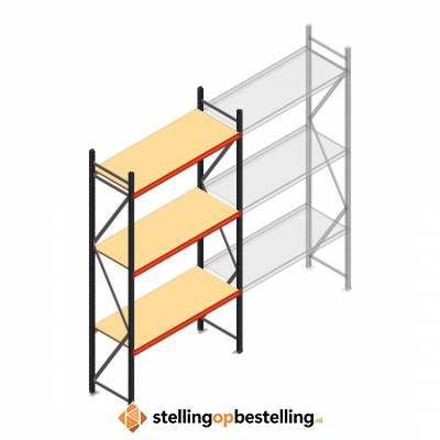 Beginsectie AR grootvakstelling 3000x1610x600 - 3 niveaus