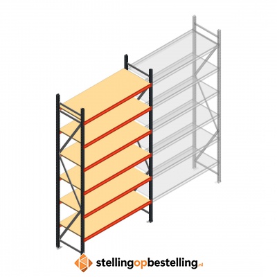 Beginsectie AR grootvakstelling 3000x1610x600 - 6 niveaus