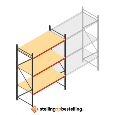 Beginsectie AR grootvakstelling 3000x1850x1000 - 3 niveaus