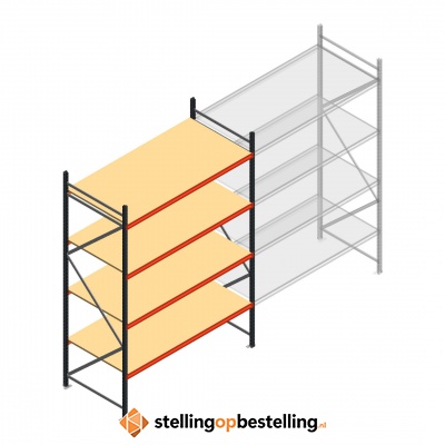 Beginsectie AR grootvakstelling 3000x1850x1000 - 4 niveaus