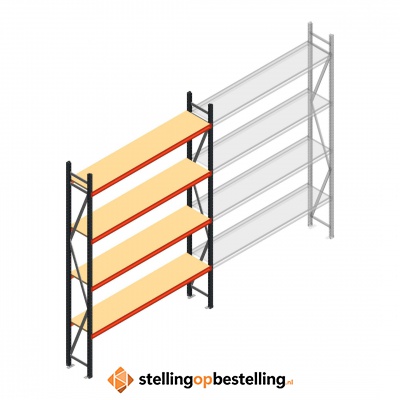 Beginsectie AR grootvakstelling 3000x1850x400 - 4 niveaus