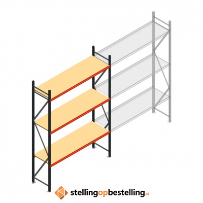Beginsectie AR grootvakstelling 3000x1850x600 - 3 niveaus
